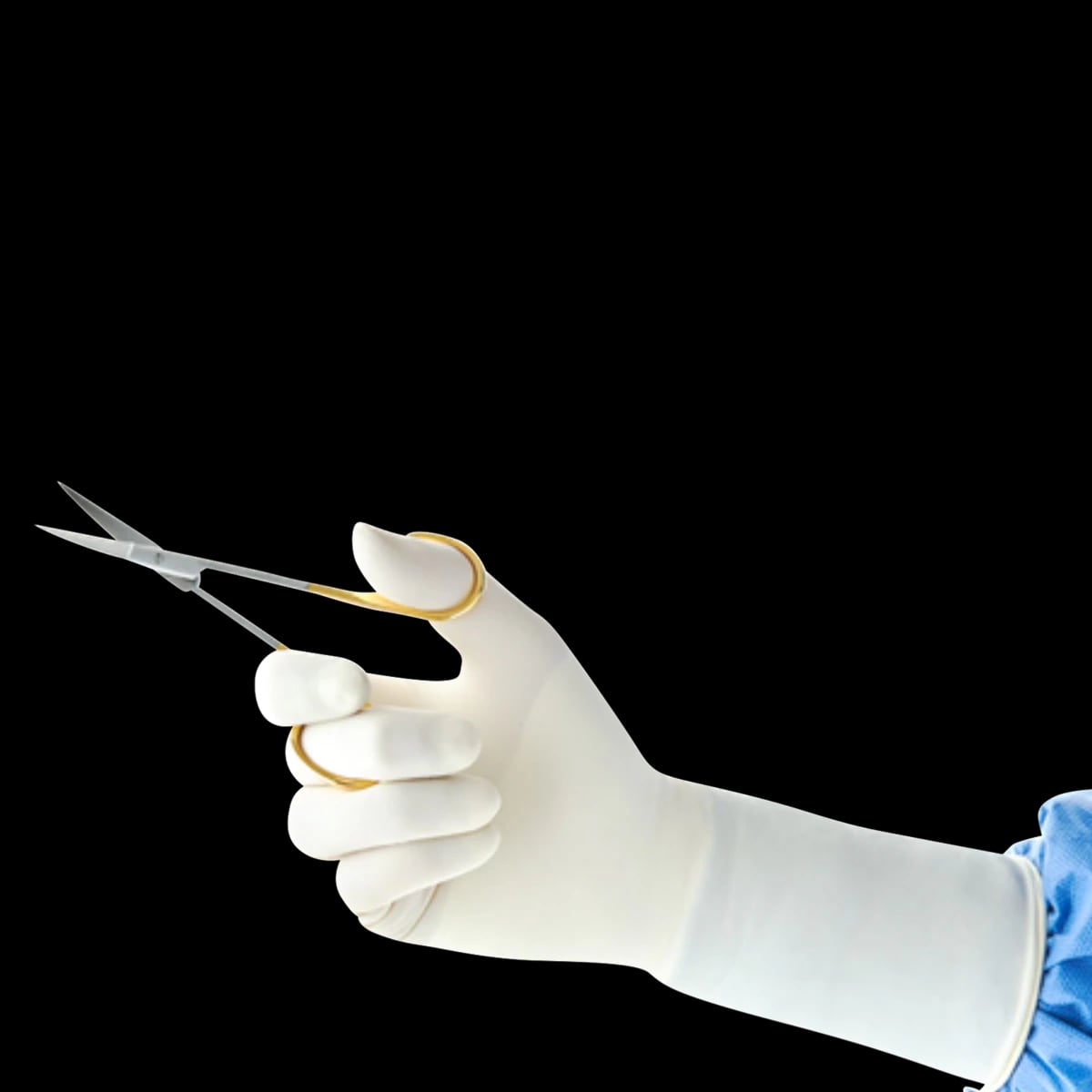 Encore Perry Style 42 Latex Surgical Gloves, Powder-Free, Sterile, Size 7.5, Natural, 50 Pairs/Box, 5711104PF