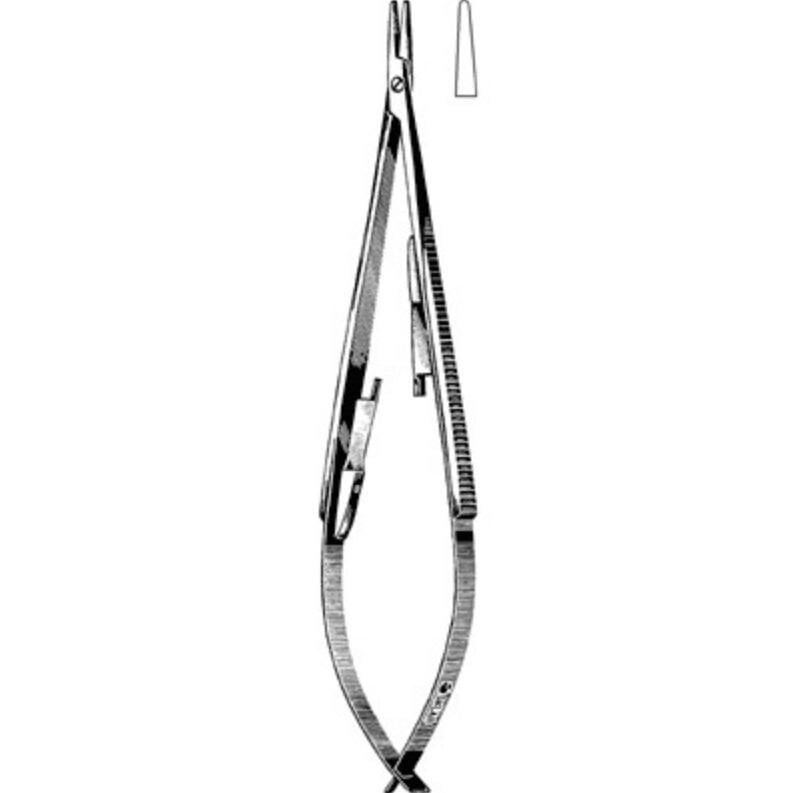 Sklar Instruments Castroviejo Needle Holder, Smooth, 5-1/2", Stainless Steel