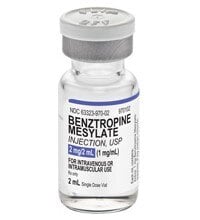 Benztropine Mesylate Injection, 1 mg/mL, 2 mL Single-Dose Vial, 5/Package, Fresenius Kabi