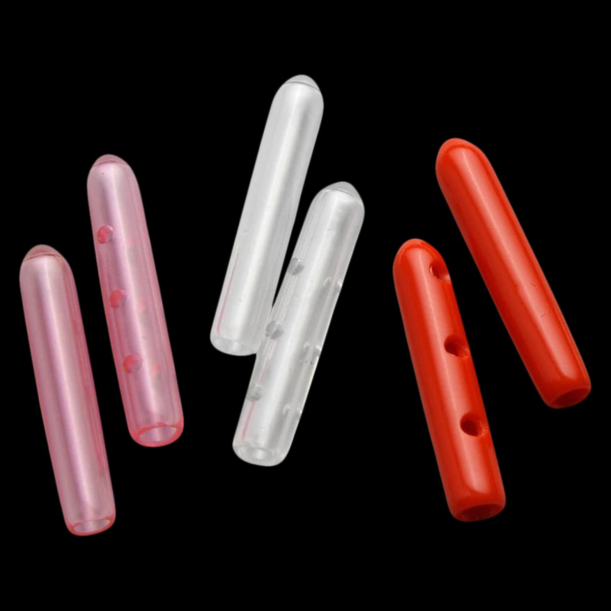 Aspen Surgical Instrument Tip Protectors, Red, 3.2 x 25.4 mm, Non-Sterile, Disposable, 100/Bag