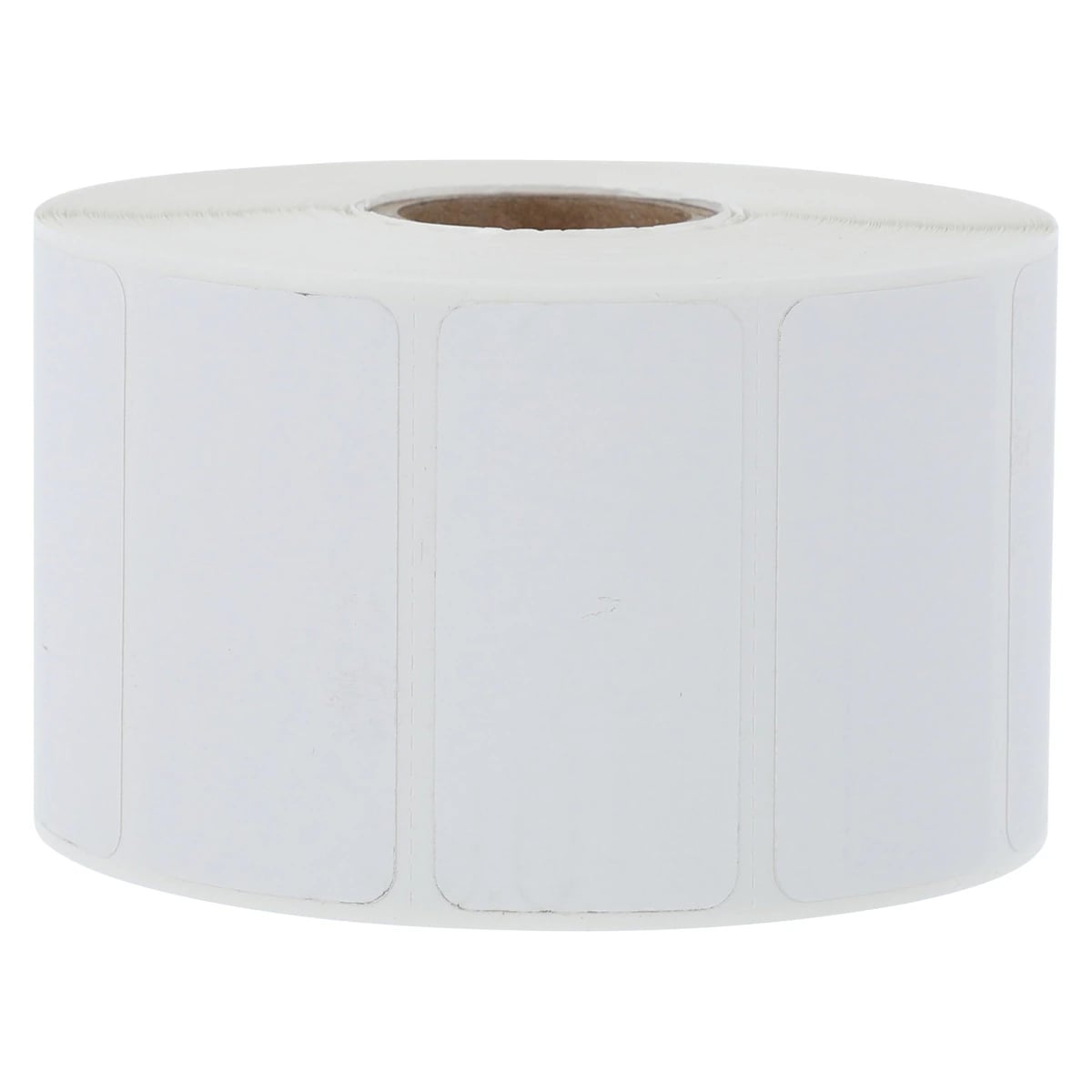 Precision Dynamics Direct Thermal Paper Labels, Blank, White, 2" x 1", 1" Core, 8 Rolls/Case