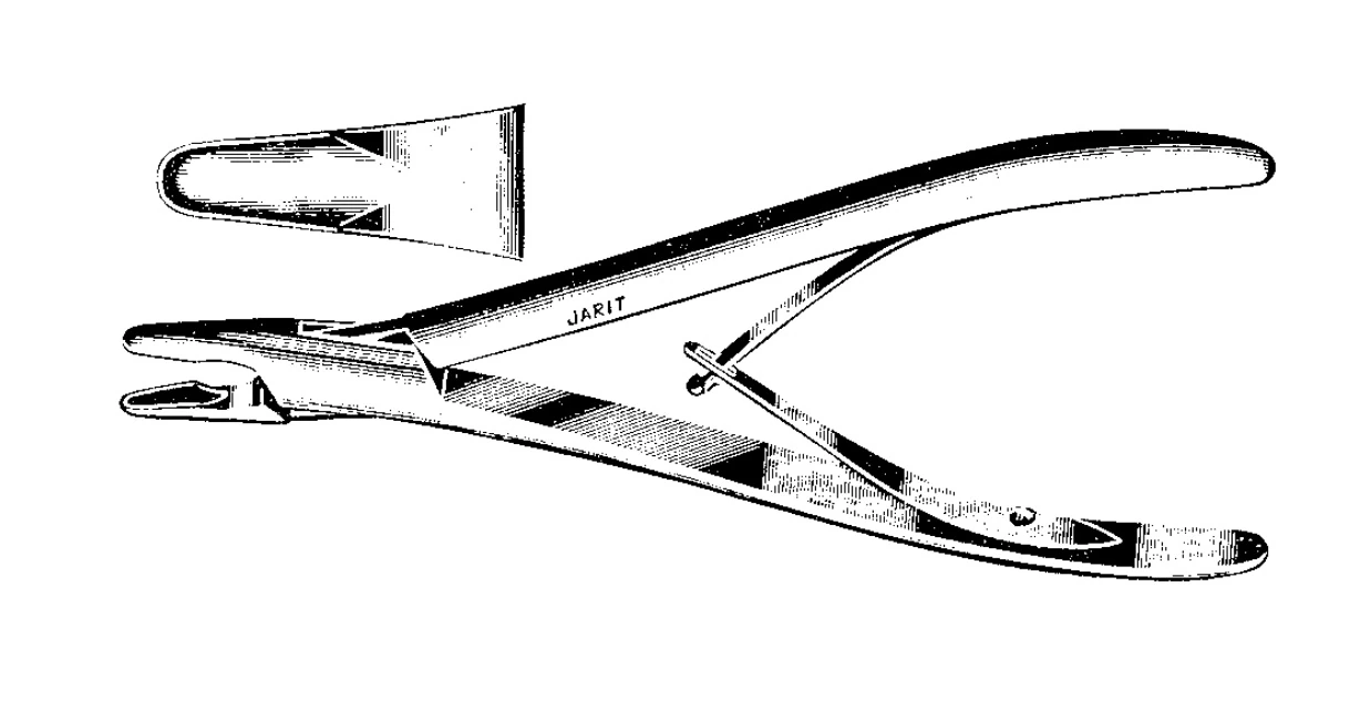 Jarit Bone Rongeur, 8" Straight, 6mm Bite