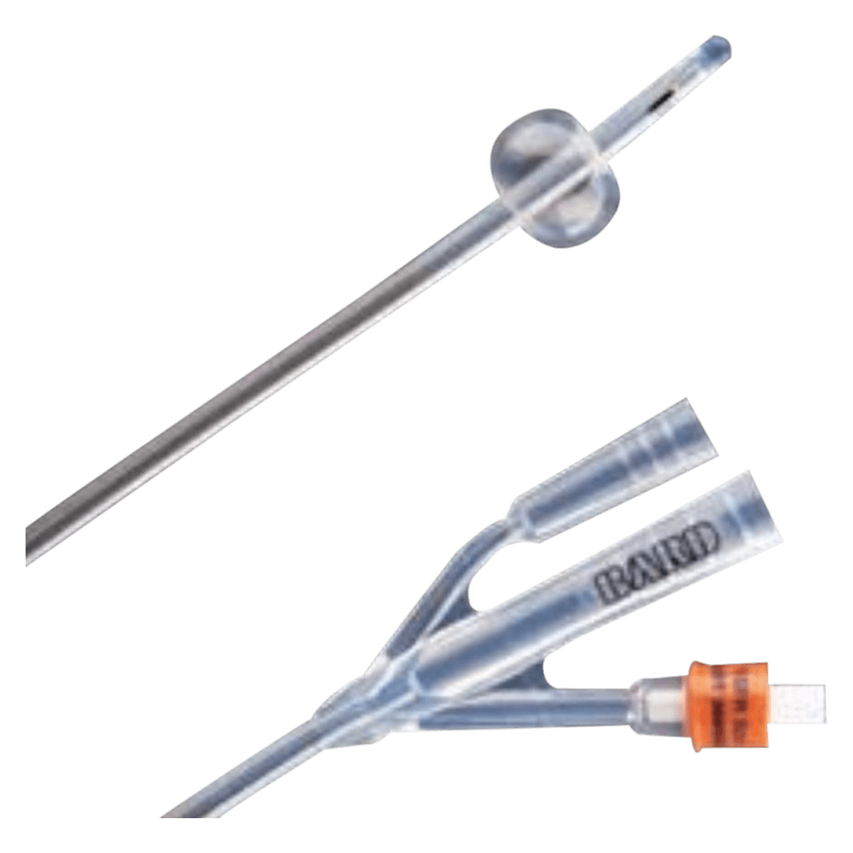 Bard Lubri-Sil 2-Way Foley Catheter, Council Tip, 100% Silicone, 22 Fr