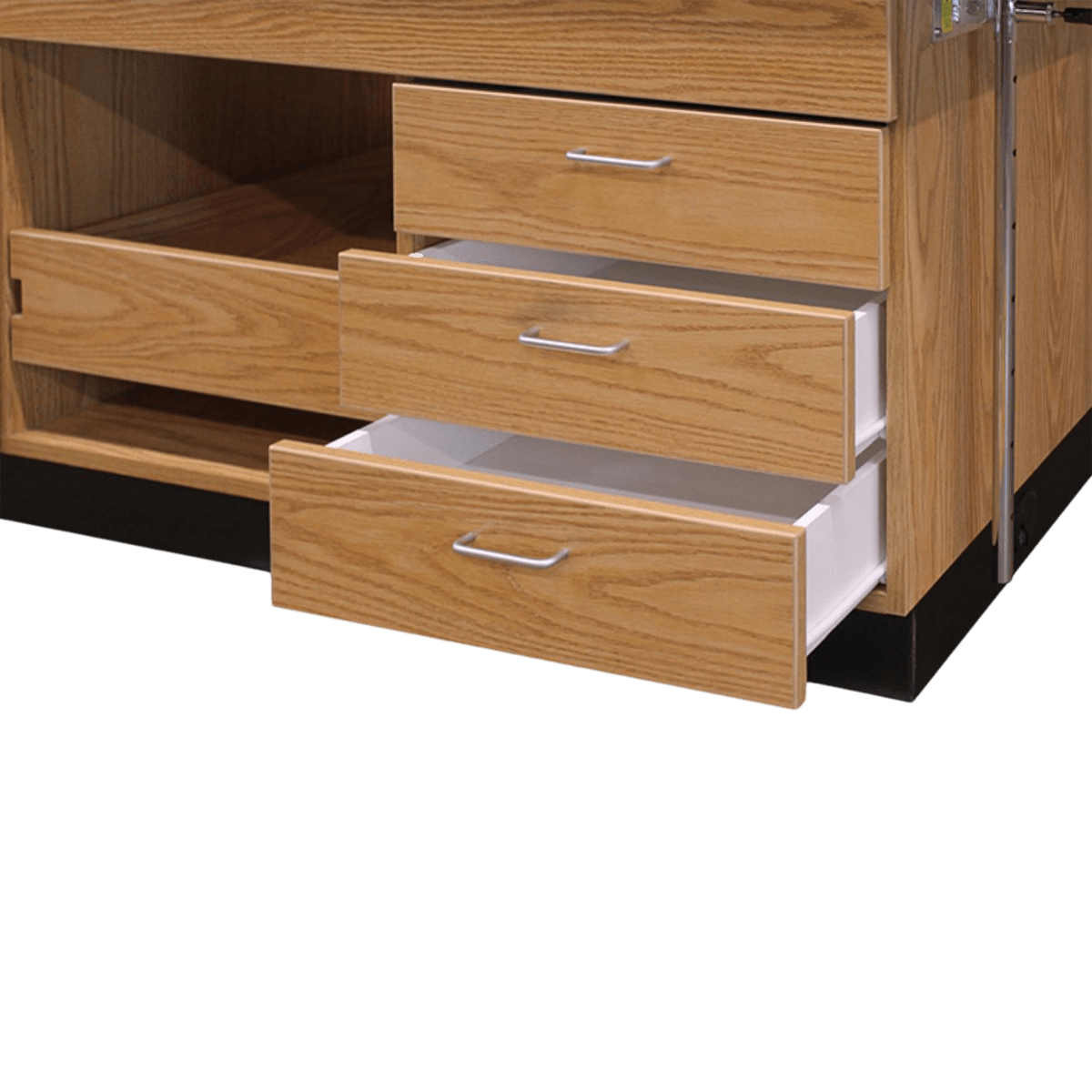 Hausmann Pro-Options Table with 3-Drawer Modality Cabinet