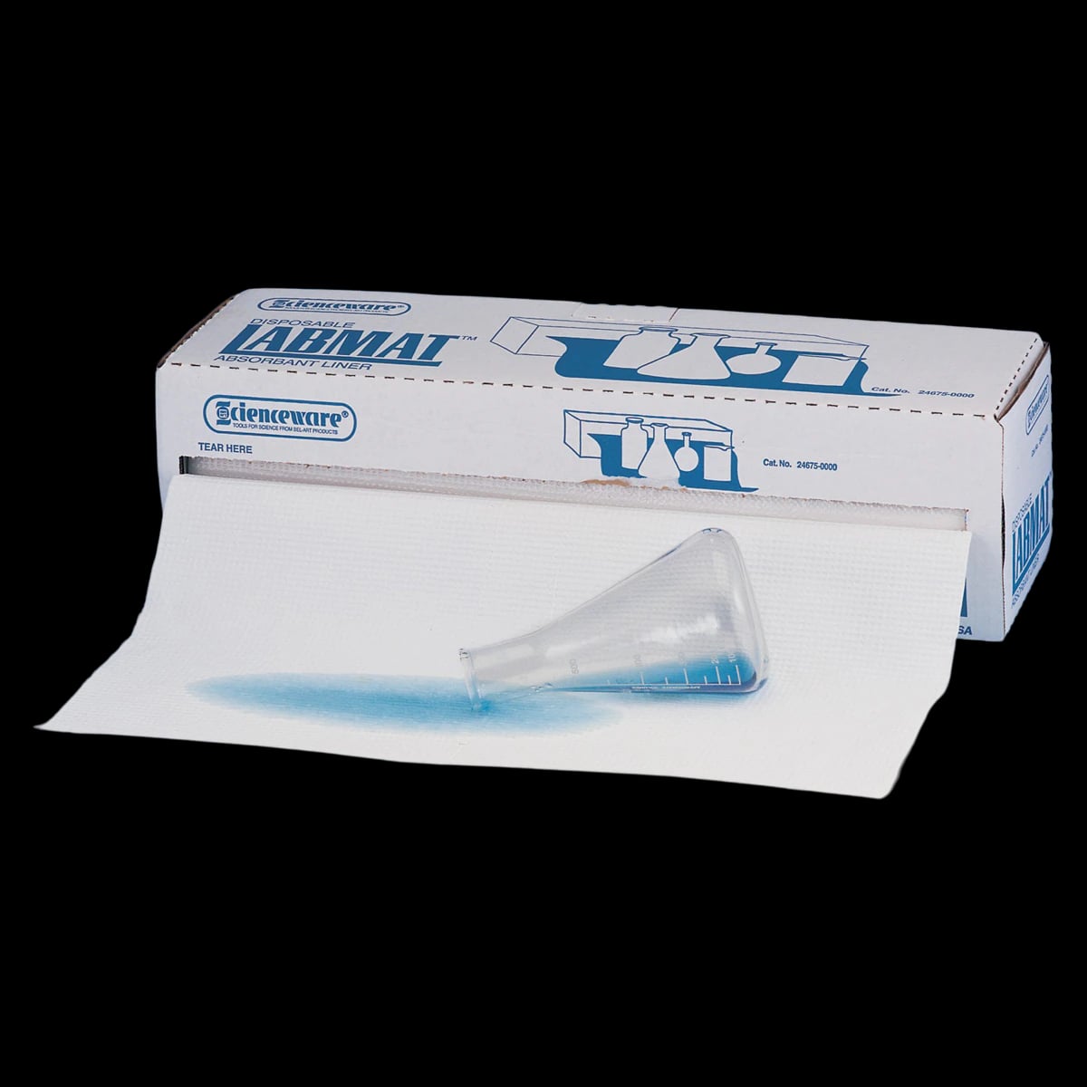 Scienceware Liner Lab Mat, White, 20" x 50', Roll