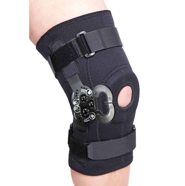ROM Hinged Knee Wrap, Neoprene, Medium (14-16"), Left/Right