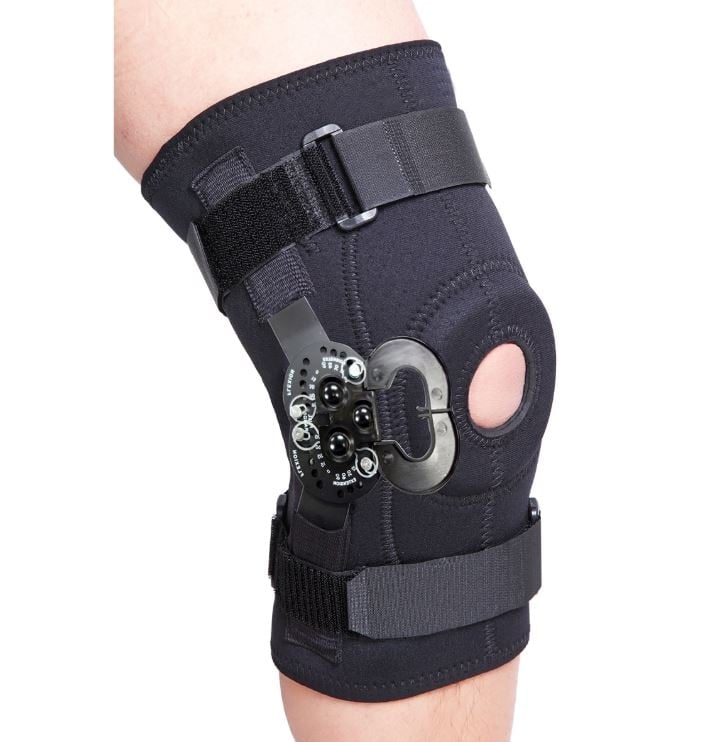 Elite-Orthopaedics ROM Hinged Knee Wrap, Neoprene, X-Large (18-20"), Left/Right