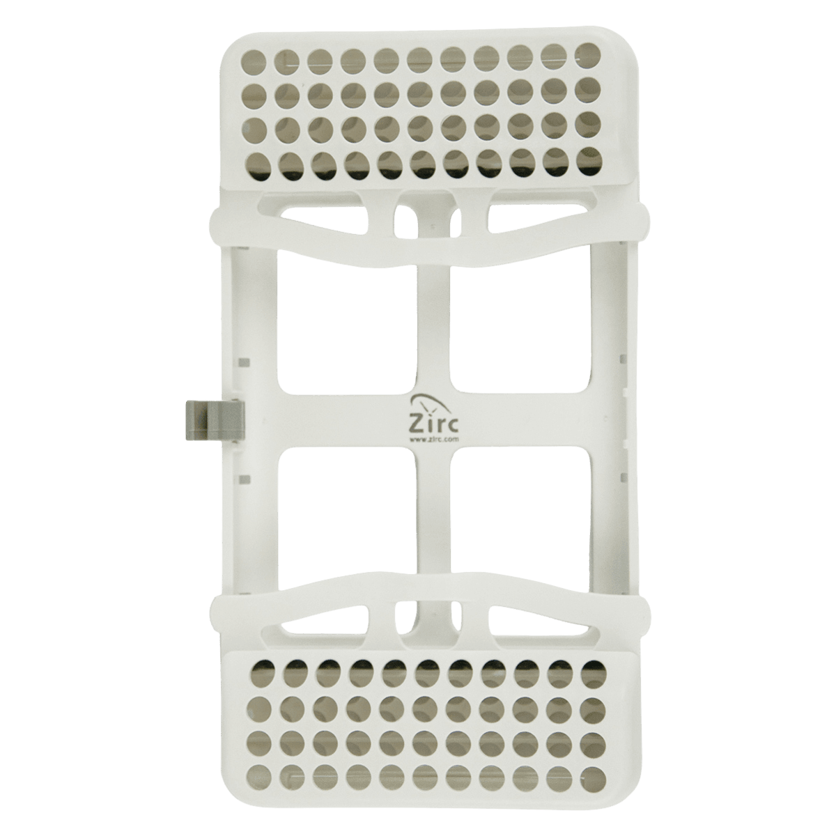Zirc E-Z Jett Cassette Slim 8-Place Instrument Holder, White, 50Z911A