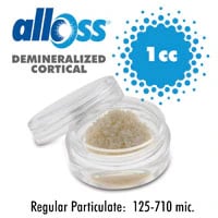 alloOss Demineralized Bone Graft Cortical Particulate Allograft, 125-710 Microns, 1.0 cc