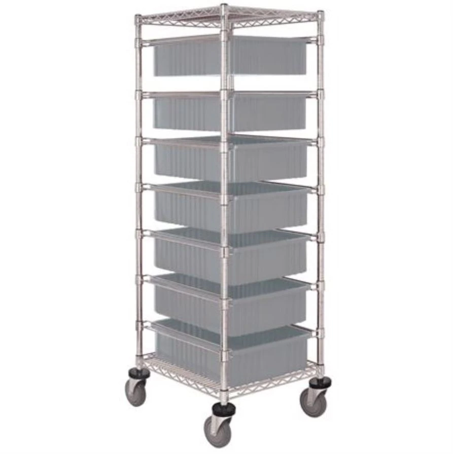 Quantum Storage System Cart Container Box, 7-Shelf