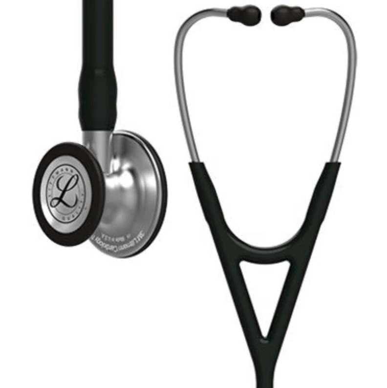 3M Littmann Cardiology IV Stethoscope, Adult/Child, Black, Double Lumen Tubing