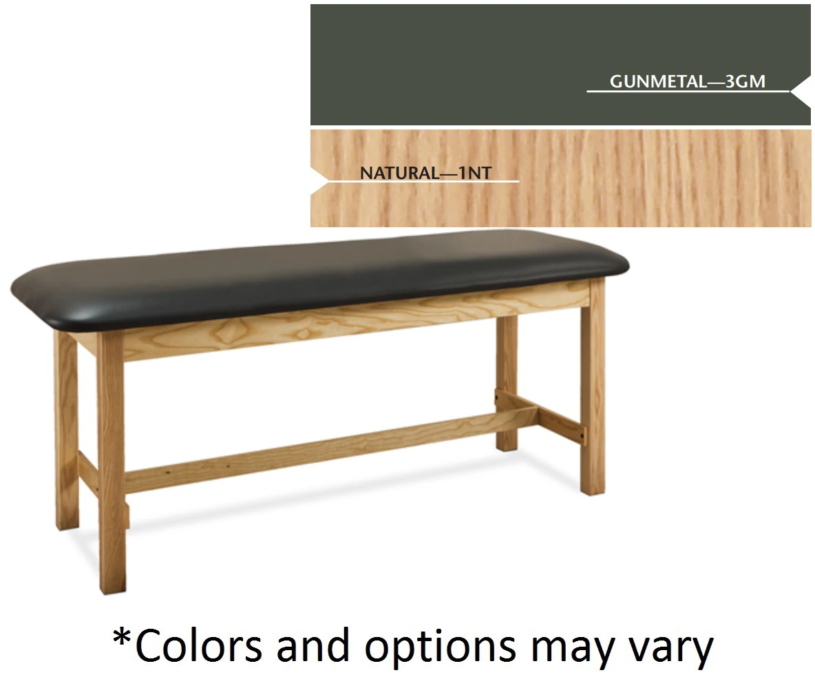 Clinton Industries Classic Series Straight Line Treatment Table, Gunmetal, 400 lb Capacity
