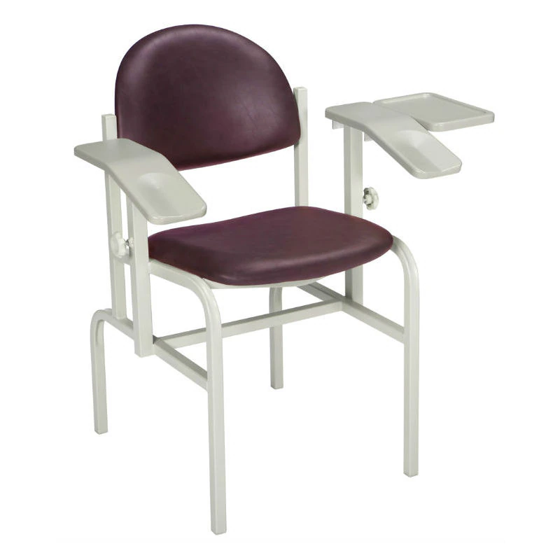 Brewer Blood Draw Chair, Cabernet, Steel Frame, 350 lb Capacity