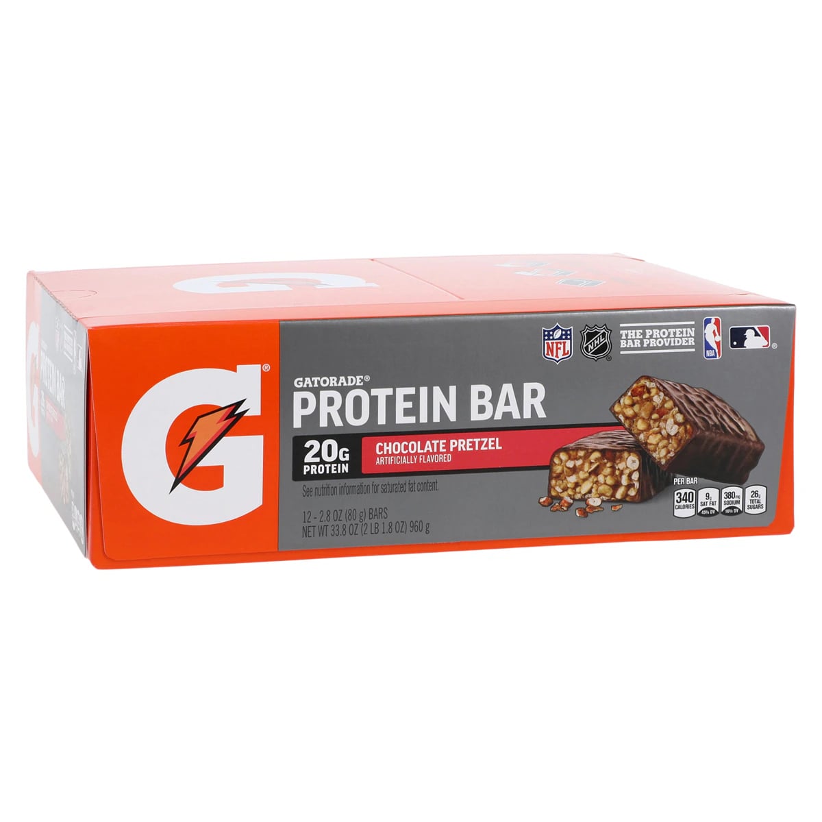 Gatorade Whey Protein Bar, Chocolate, 12/Case
