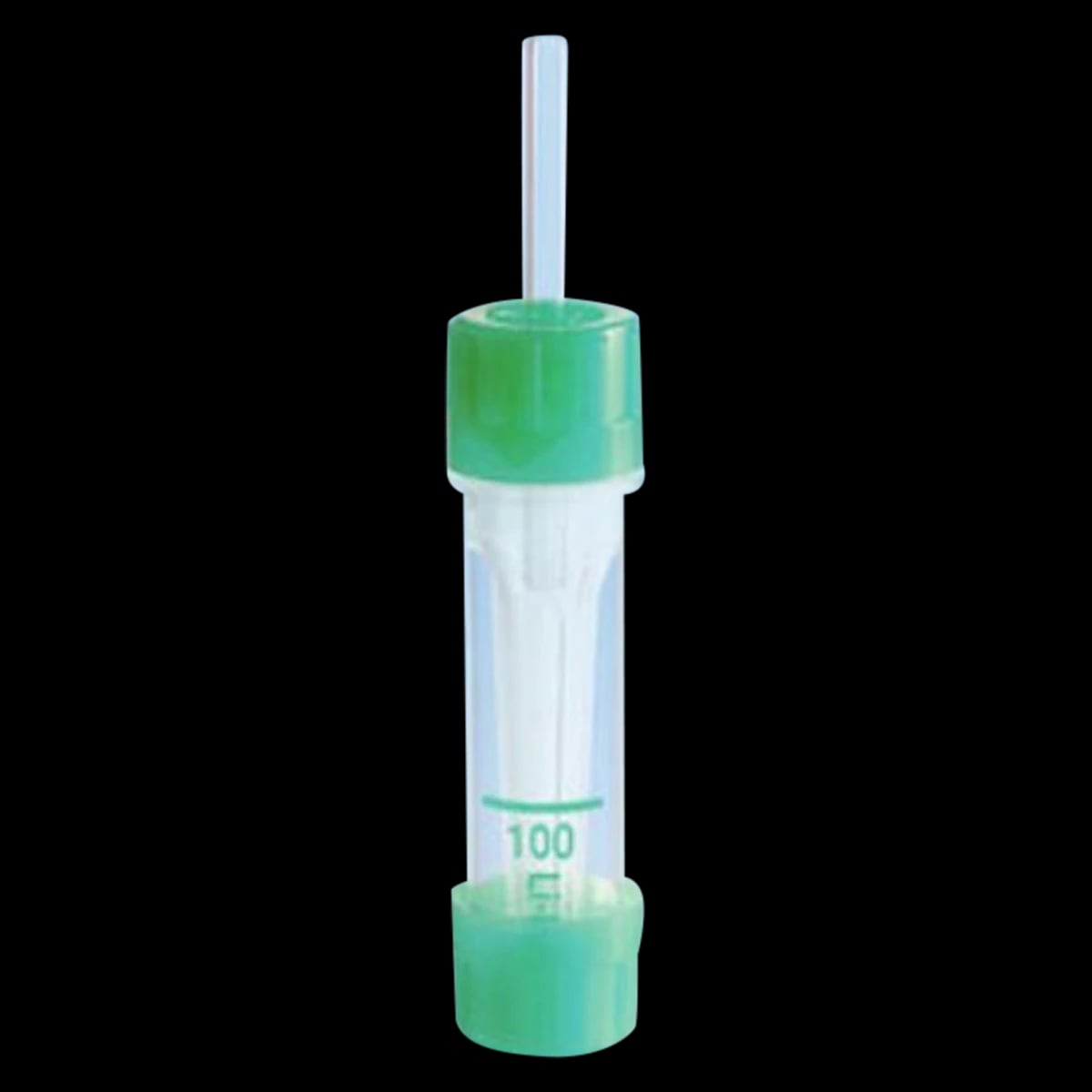 Sarstedt Microvette 100 µL Lithium Heparin Capillary Blood Collection Tube, Green, Threaded Cap, Polypropylene, 100/Package