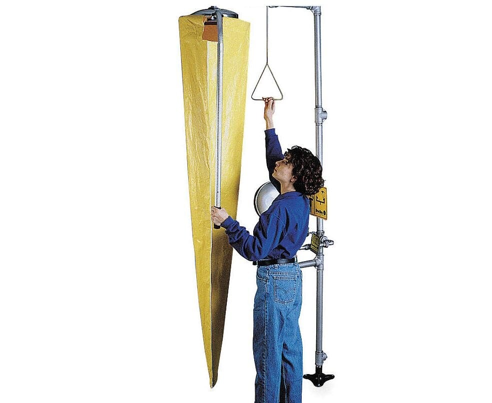 Bradley Corporation Emergency Tester Shower, Yellow
