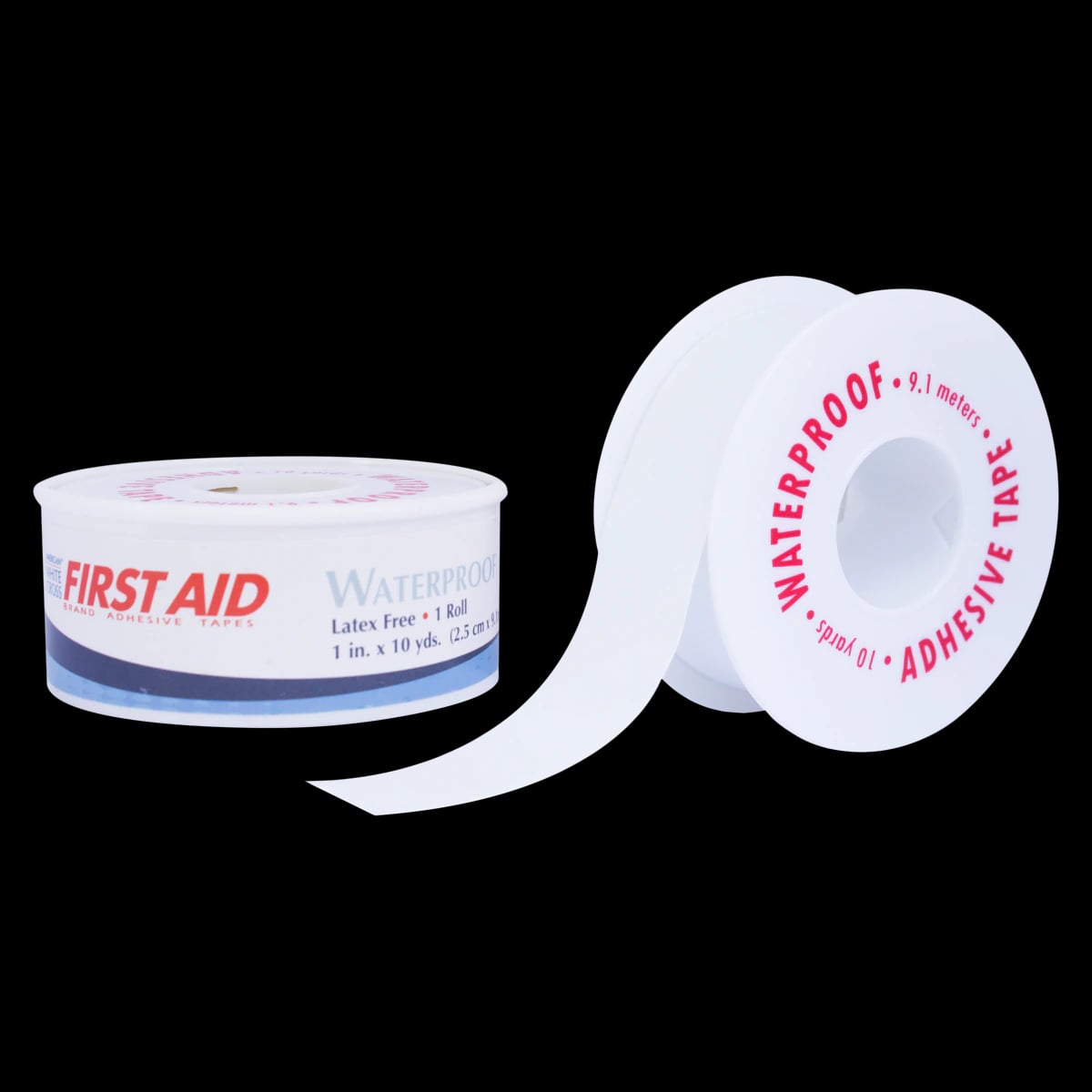 American White Cross First Aid Tape, Cloth, 1" x 10 yd, White, Non-Sterile, 72/Case