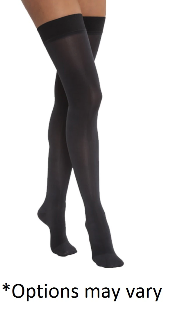 Jobst Opaque Compression Stocking, Thigh High, Open Toe, 20-30 mmHg, X-Large