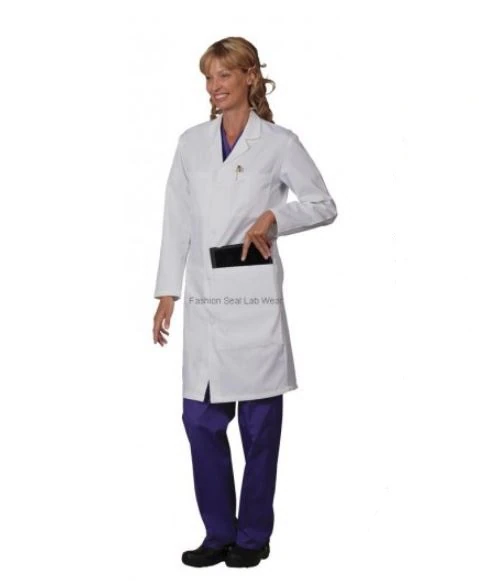 Fashion Seal Consultation Lab Coat, Poly/Cotton, White, X-Large, Style 1475