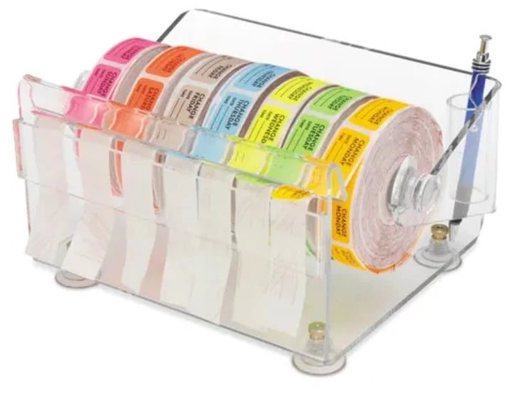 Marketlab Dispenser for Pre-Cut Labels, 9.5 x 7.5 x 4.5 inches