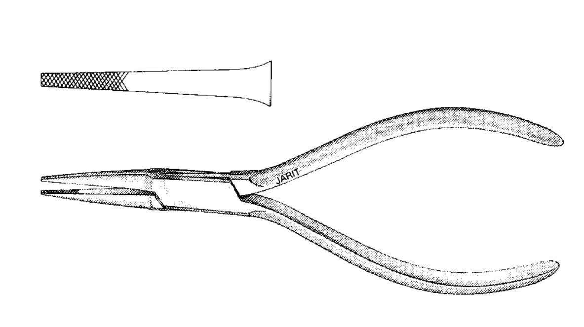 Jarit Flat Nose Pliers, 5-3/4"