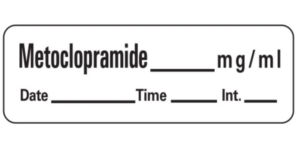 Metachlopramide Label, 600/Roll