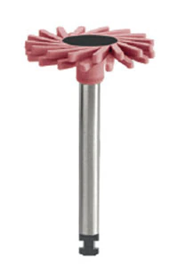 Alpen ShapeGuard Ceramic Plus Polishers, Step 2, 140, Spiral Wheel, RA Shank, Pink, 5/Pkg, 60021912