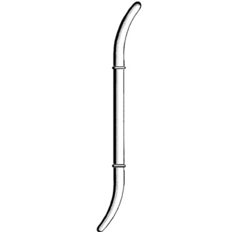 Hank Uterine Dilator, Double-Ended, 10-3/4" Stainless Steel, Reusable, Non-Sterile, Each
