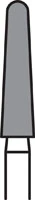 CleanCut Diamond FG Bur, Friction Grip, Coarse, Round End Taper, 780.9C, 5/Pk
