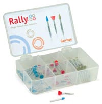 Garrison Rally Single-Use Mini Polisher Complete Kit, 60/Pack (10 Each of Coarse, Medium, Fine Points and Cups)