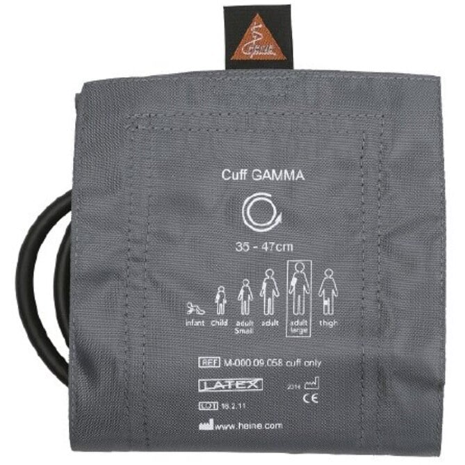Midmark Gamma G5 Blood Pressure Cuff, Single-Tube, Adult, Gray, Latex-Free