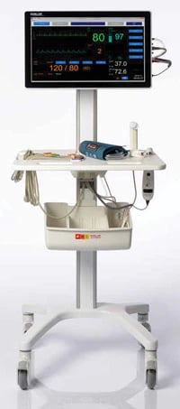 Schiller DS20 Vital Signs Monitor with WiFi, 3-Lead ECG, Resp, SpO2, NIBP, Temp
