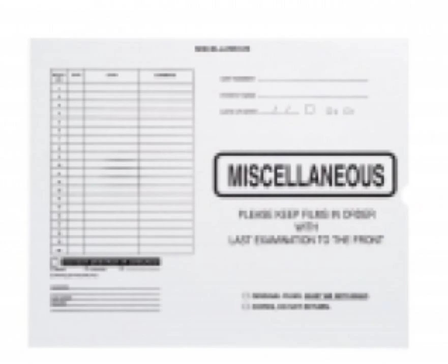 STS Company Insert Jacket for 14x17" X-Ray Film, 250/Box
