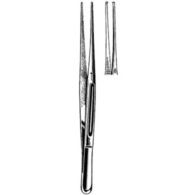 Sklar Cushing Tissue Forceps, Straight, 7" Delicate, Stainless Steel, Non-Sterile, Each
