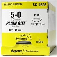 Medtronic Surgigut Chromic Gut Suture, 2-0, 30", C-14 Reverse Cutting 3/8 Circle Needle 24mm, Undyed, 36/Case