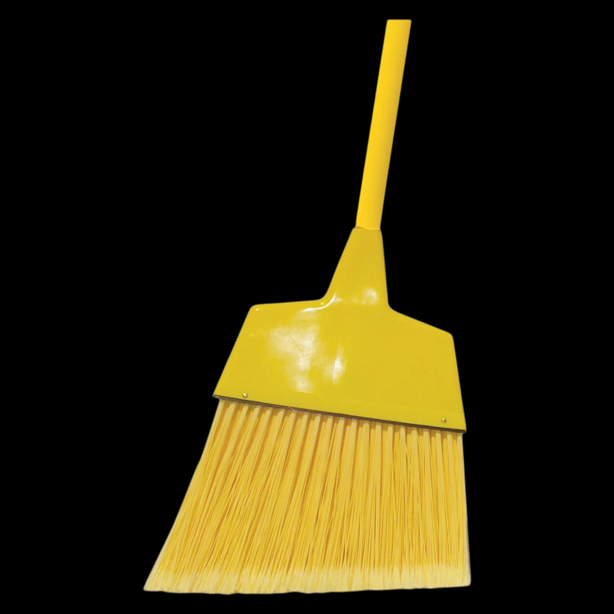 Medline Angle Broom, Plastic, 53" Handle, Yellow