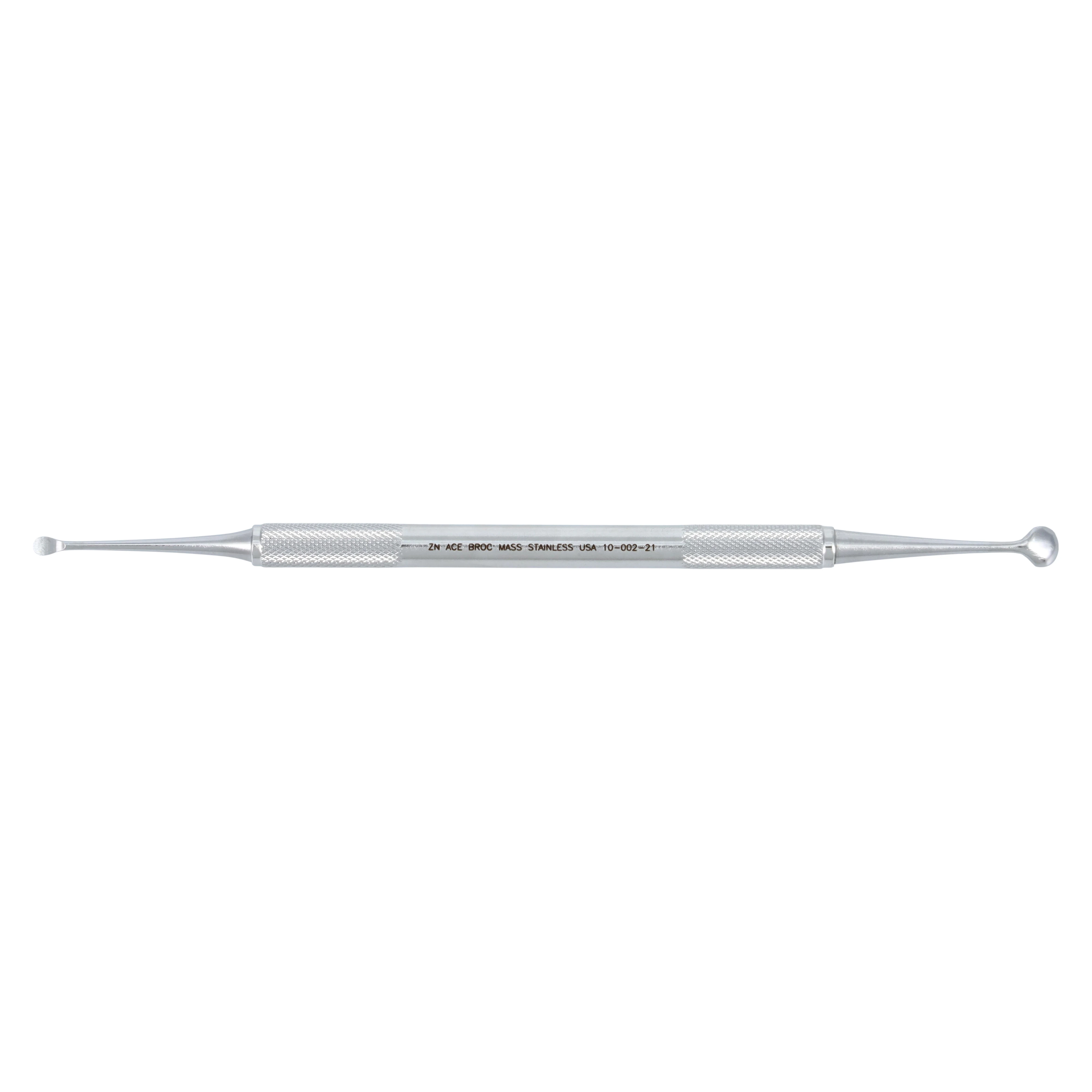 Ace Surgical Molt Bone Curette #2/4, Double End, DuraLite ColorRings, 100% Stainless Steel