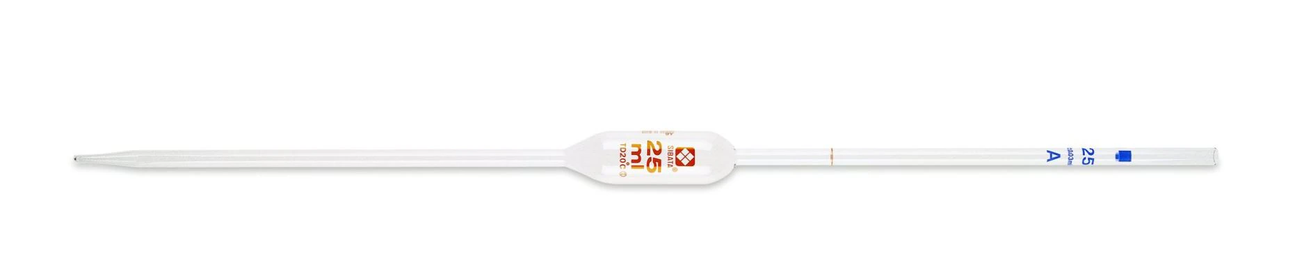 Sibata Volumetric Pipette, 1 mL, Class A, Reusable, 12/Pk