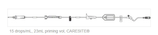 B. Braun Infusomat Space Pump IV Set with Caresite, 24/Case