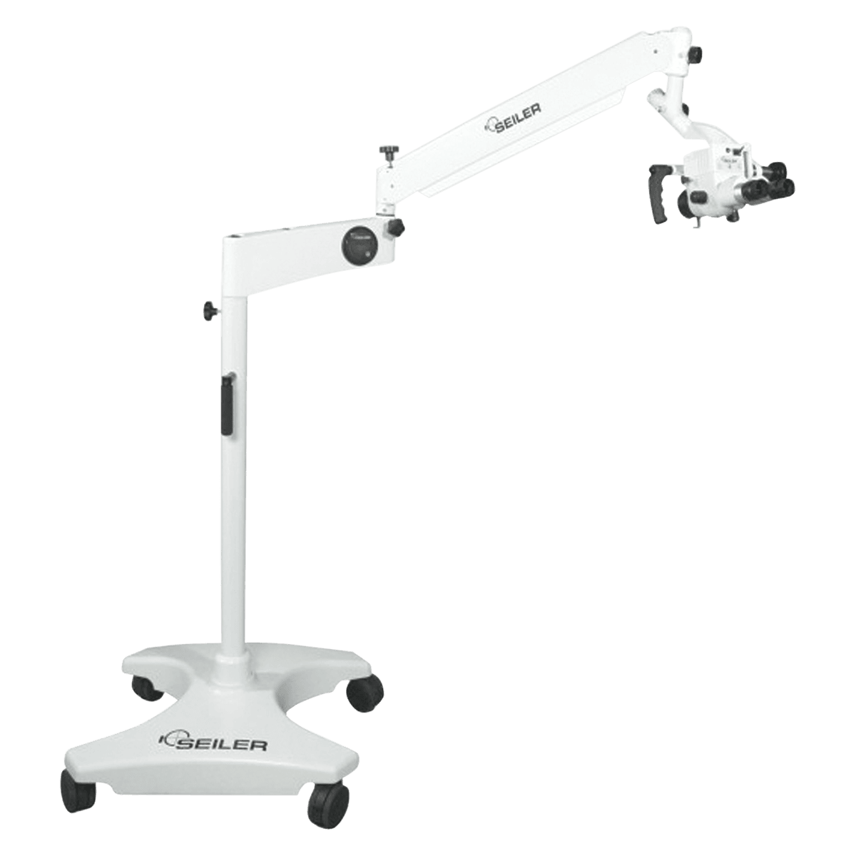Seiler Alpha Air 6 Straight Binocular Microscope, Floor Mount, Infinity Plan Achromat 4x, LED ENT, 6-Step Magnification