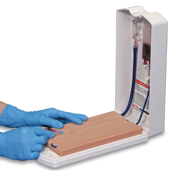 Nasco Healthcare Four-Vein Venipuncture Training Aid, Dark Skin Tone