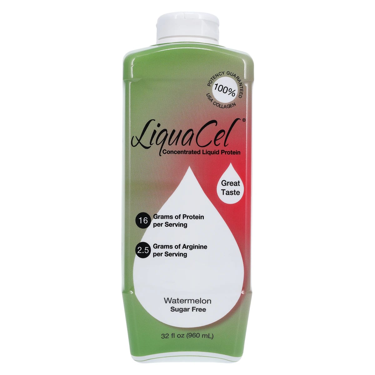 LiquaCel Liquid Nutritional Supplement, Watermelon, 32 oz Bottle