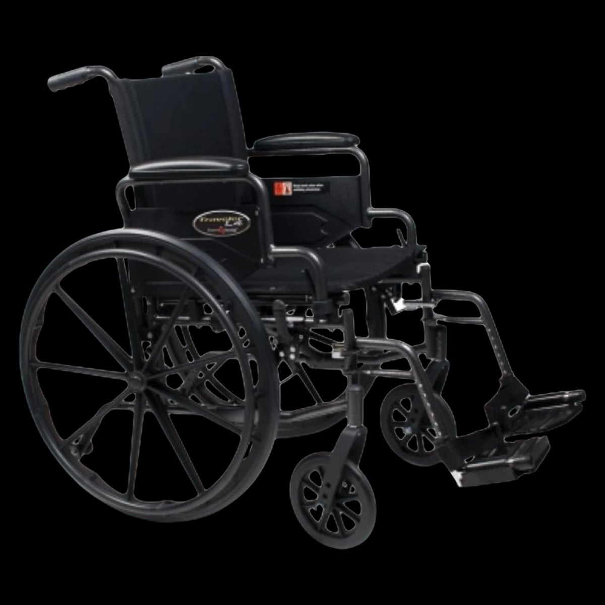 Graham-Field Traveler L4 Transport Wheelchair, 300 lb Capacity, Adult