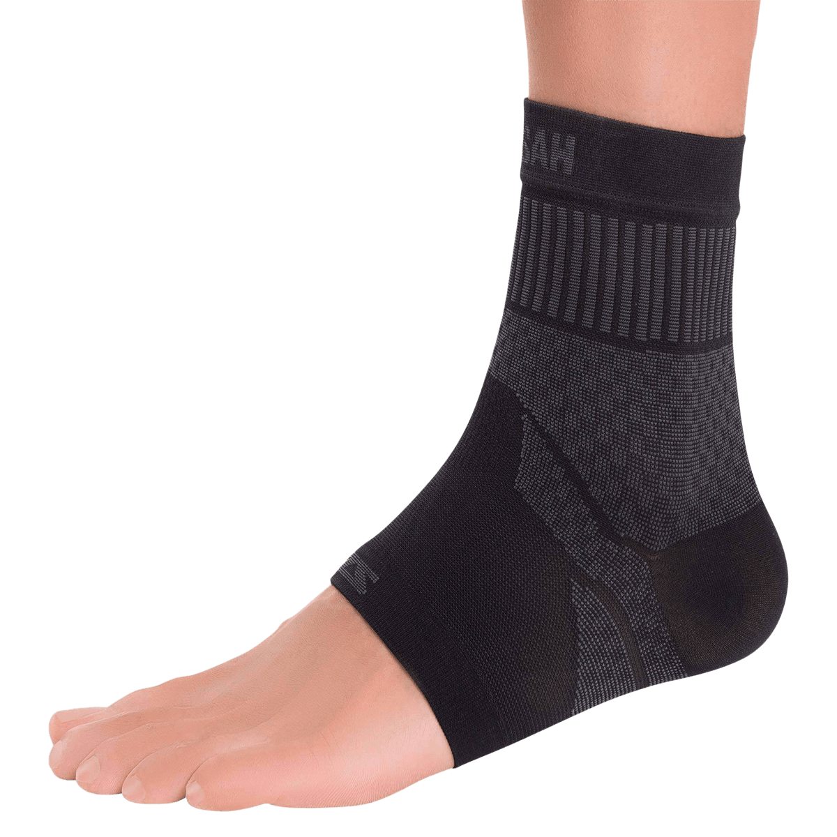 Zensah Compression Sleeve Ankle Support, Large, Black, 10.5-13"