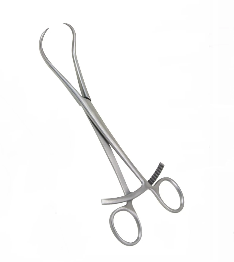 Miltex Integra Bone Reduction Forcep, Curved, Ratchet, 8 inch