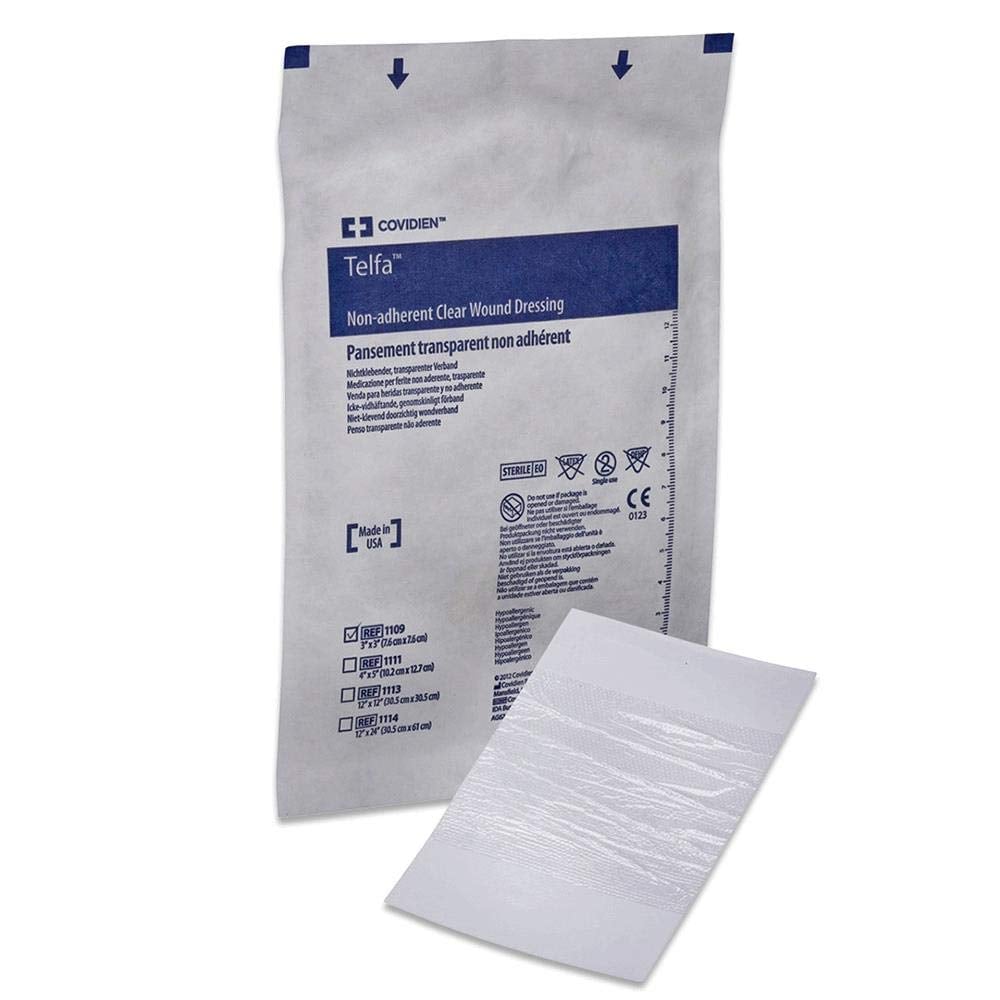 Telfa Non-Adherent Dressing, 12" x 24", Sterile, Clear, Absorbent