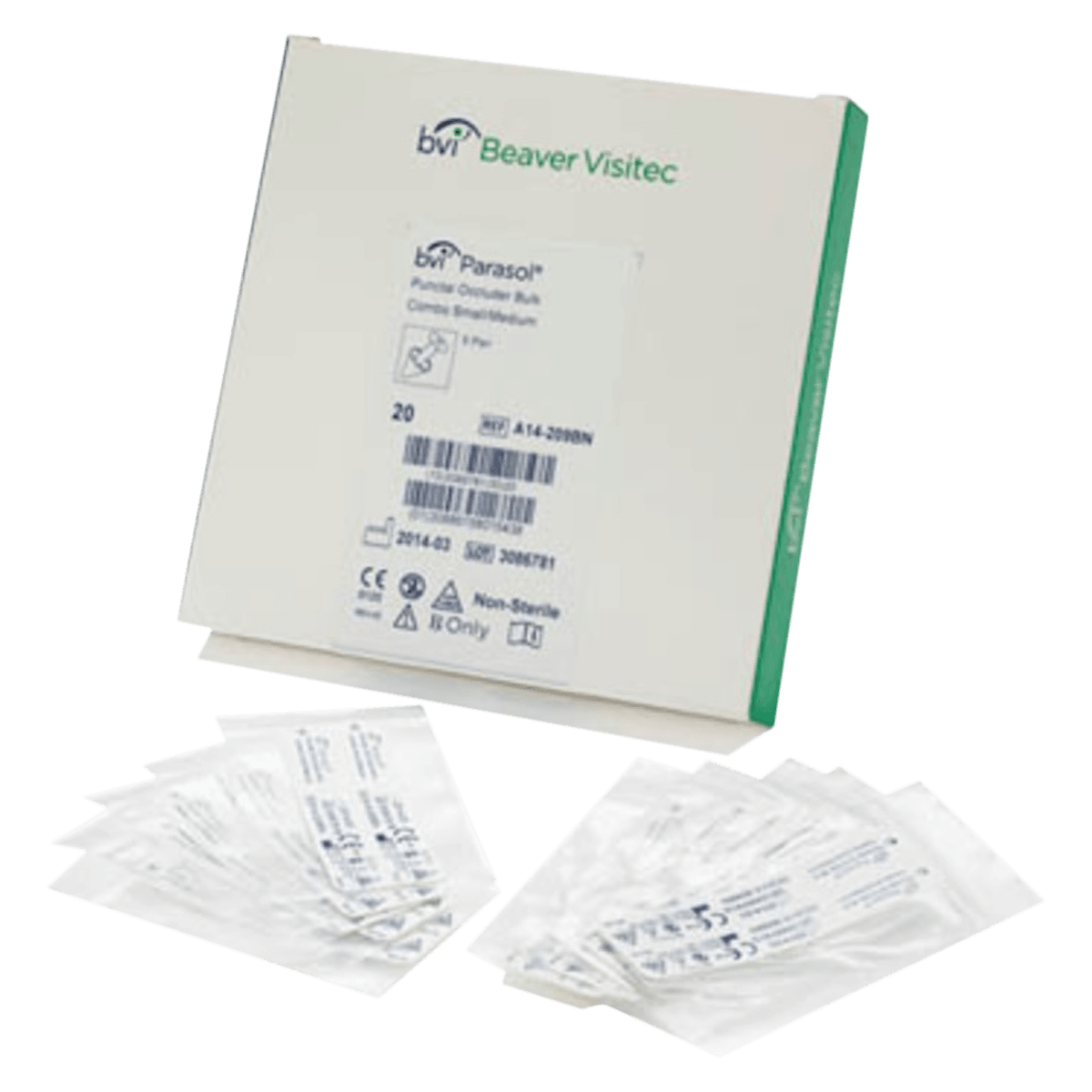 Beaver-Visitec Parasol Occluder, Non-Sterile, Bulk, 10 Pairs/Box