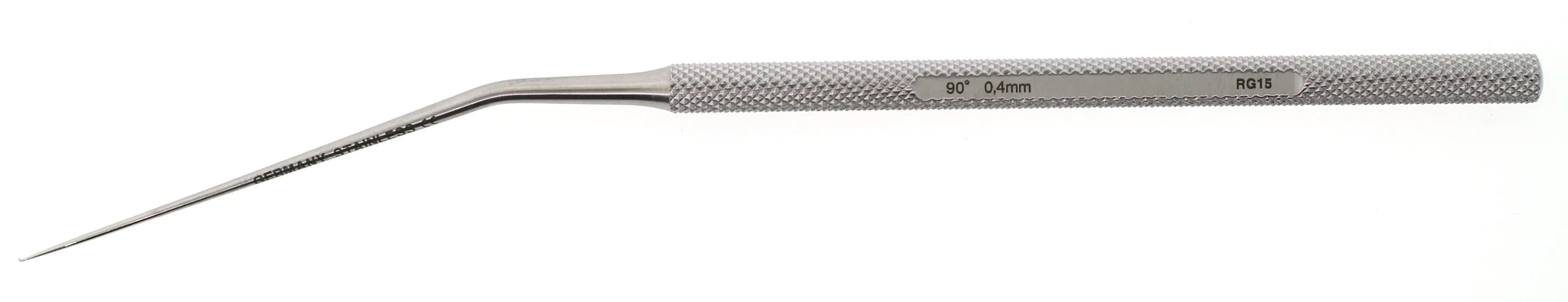 BR Surgical Hook Footplate, 0.4mm, 15 Degree, 6-1/2"
