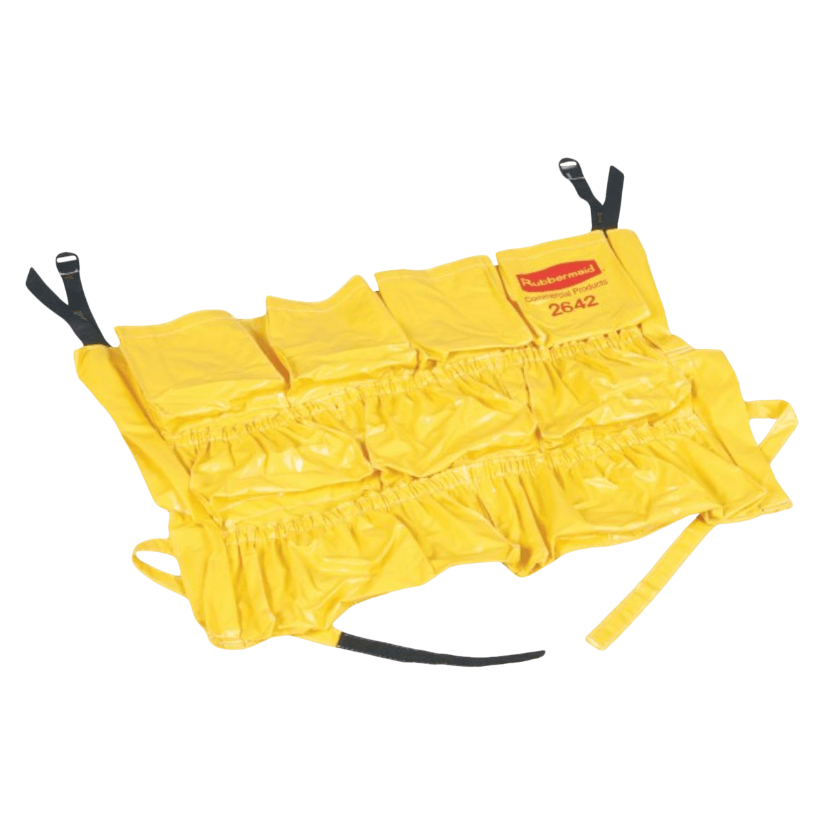 Brute Bag Caddy, Heavy-Duty Nylon/Vinyl with Pockets, for 32/44 gal Containers, 6/Case