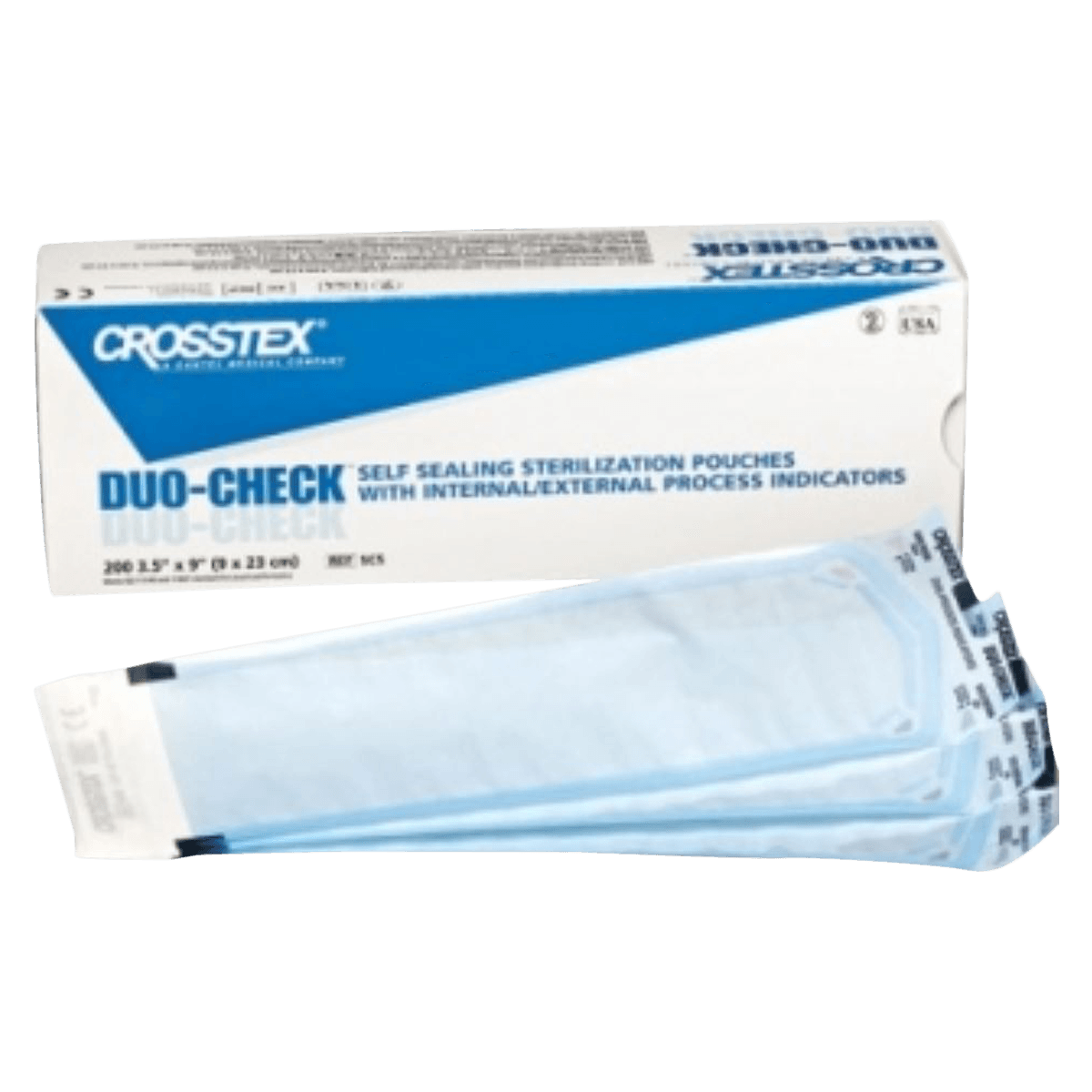 Crosstex Pouch Sterilization Heat Seal, 4 in x 8 in, 2000/Case